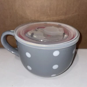 SOUP MUG With LID • Soup/Coffee/Cocoa/Tea Mug • New - Picture 1 of 3