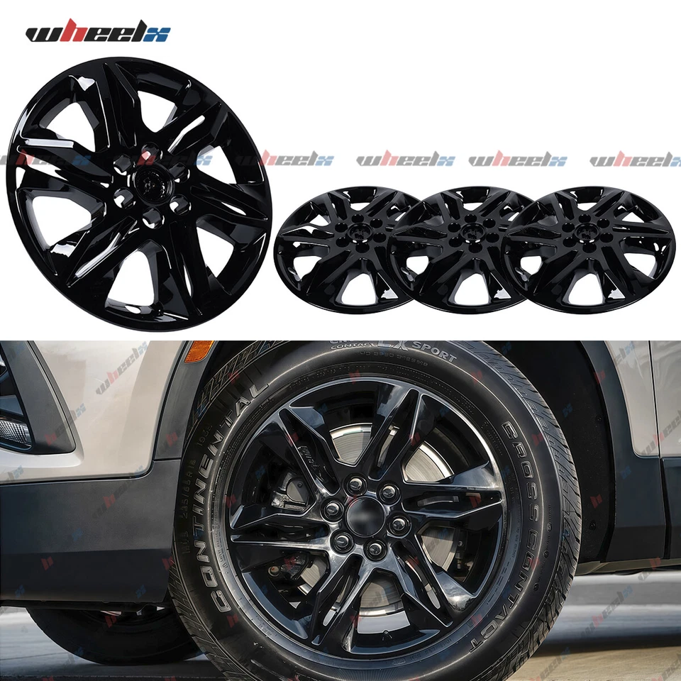 Cubiertas de llanta completas para Chevrolet Blazer L LT 2019-2022 18" cubiertas de rueda negras Foto 1 de 4