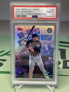 1999 Topps All-Topps Alex Rodriguez Mystery Finest Refractor PSA 10 - Seattle
