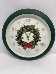 Howard Miller Carols of Christmas Wanduhr 13" Musical Vintage - Bild 1 von 10