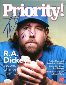 JSA R.A. Dickey Autographed Signed 2013 Priority Salvation Army Magazine TRB 799 - Picture 1 of 2