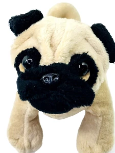 Webkinz Ganz Tan Pug Puppy Dog 8" Plush #HM105 No Code - Picture 1 of 7