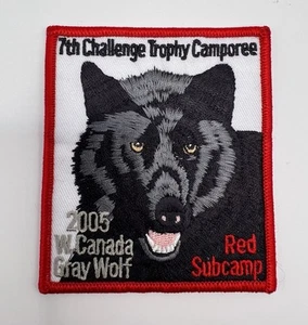 Parche Boy Scouts W Canada Gray Wolf 2005 7th Challenge Trophy Camporee Subcampamento - Imagen 1 de 4