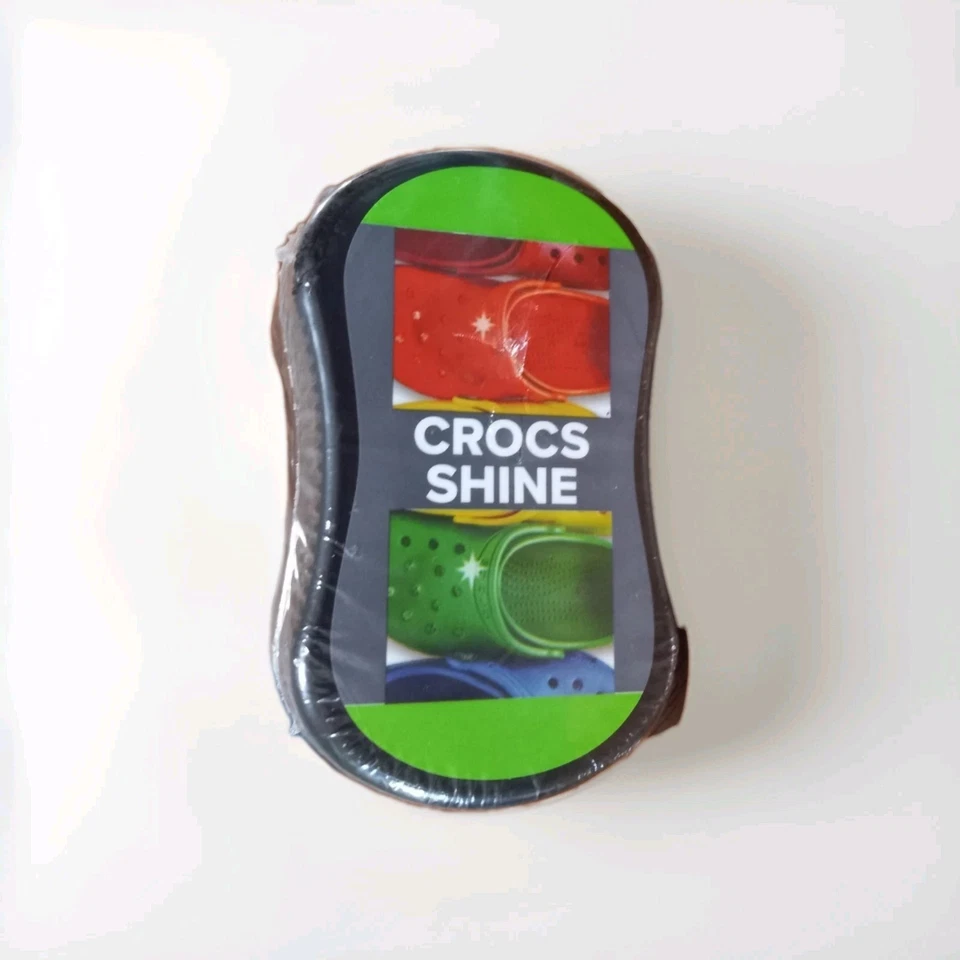 Crocs Shine Shoe Cleaner & Conditioner Sponge – Polisher for Crocs Footwear NEW - Image 1 of 2