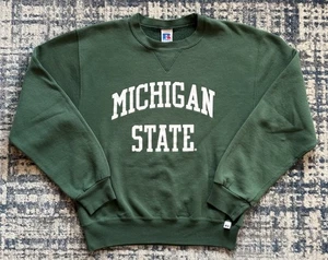 Vintage 90s MSU Michigan State Spartans Russell Athletic Sweatshirt Sz S Sports - Bild 1 von 5