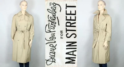 Gabardina de Colección Años 90 DIANE VON FURSTENBERG Doble Pecho Silenciosa Lujo S/M Foto 1 de 4