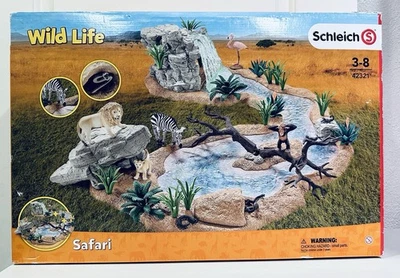 Schleich Great Adventure Watering Hole 42321 Safari, waterfall NEW - Image 1 of 4
