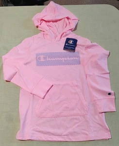 Champion Mädchen Gr. Medium rosa leichter Langarm Hoodie Baumwolle/Polyester - Bild 1 von 9