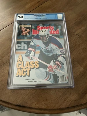 SPORTS ILLUSTRATED NEWSSTAND 1988 WAYNE GRETZKY CGC 9.4 - Image 1 of 2