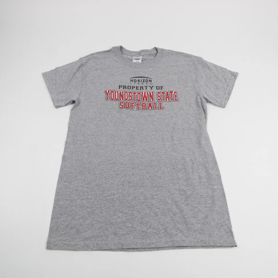 Camisa de manga corta Youngstown State Penguins Gildan mezcla seca gris para hombre nueva Foto 1 de 1