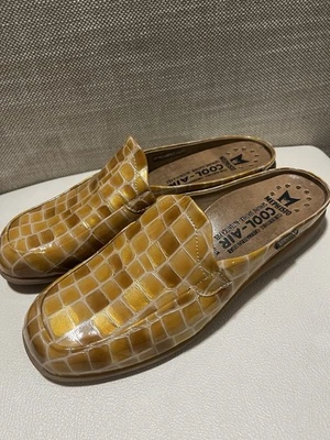 Женские сабо Mephisto Cool-Air натуральная кожа анималистический принт без шнуровки размер 9 - Изображение 1 из 4