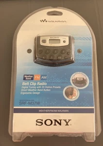 NEW, Sealed Sony Walkman SRF-M37W Belt AM/FM Radio Digital Tuning Weather Band - Bild 1 von 3