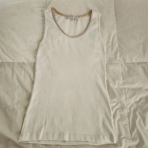 fabiana filippi Tank Top Size Small White Chain Detail - Picture 1 of 7