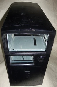 Vintage Retro PC Computer Case | MiniTower | Sleeper | Black | Micro ATX - Picture 1 of 21