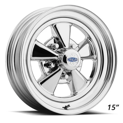 Rueda Cragar 61C571240 Series 61C S/S, 15x7 pulgadas, 5x4,5 pulgadas BP Foto 1 de 4