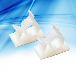  50pcs Adjustable Cable Clips Self Adhesive Wire Fixed Clips Cord Cable Wire - Afbeelding 1 van 11