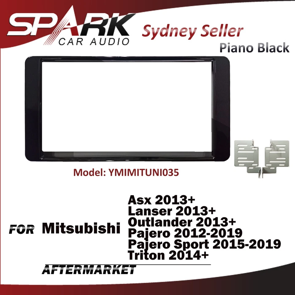 Double 2 Din Fascia Facia Dash Plate Panel For Mitsubishi Pajero sport Triton - Image 1 of 1
