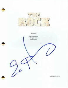 ED HARRIS SIGNIERTES AUTOGRAMM - THE ROCK VOLLES FILMSKRIPT - SEAN CONNERY, NIC CÄFIG - Bild 1 von 2