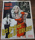 Ancienne Affiche Cin&#233;ma Les Orgies du Dr ORLOFF. Cinema Movie Poster.