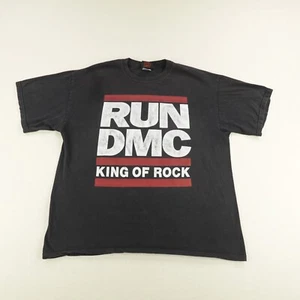 Vintage Run DMC Shirt Mens XL Black BC Ethic King of Rock Hip Hop Rap Tee Y2K ^ - Picture 1 of 9