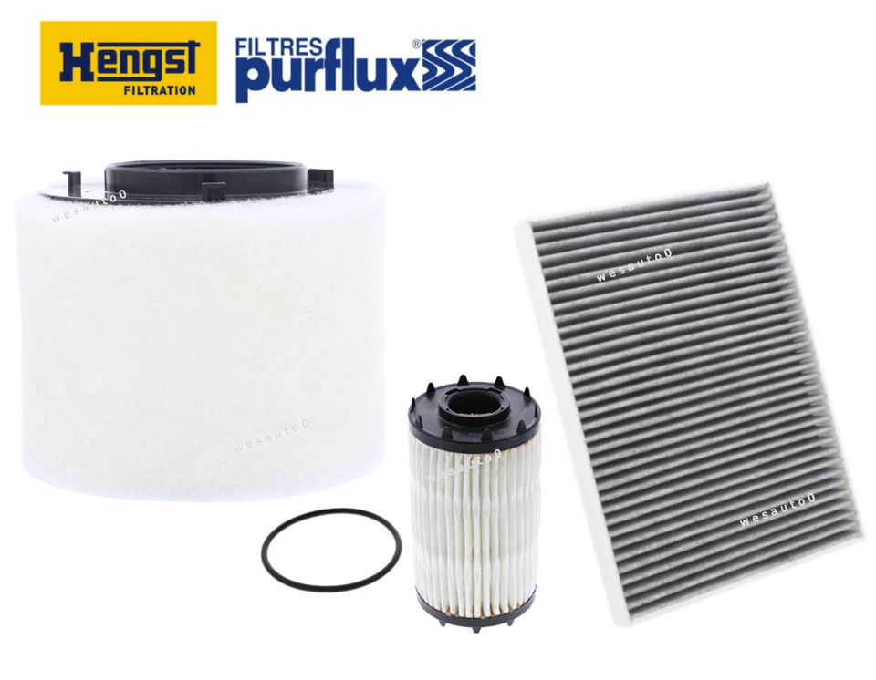 Air Filter Oil Filter AC Cabin Filter Kit OEM for Audi S4 / S5 / S5 Sportback - Image 1 of 1