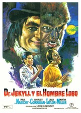 R480 Dr Jekyll Vs Werewolf (Doctor Jekyll y el Hombre-Print Art Silk Poster