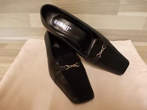 Comart Damen Schuh Loafer schwarz Gr. EU 36 - Absatzhöhe 3,7 - echtleder - Bild 1 von 13