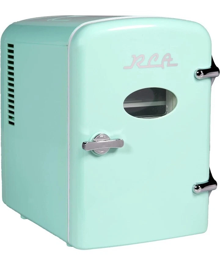 RCA RMIS129-MINT Mini Fridge, Mint, 0.15 cubic feet View in Your Room..90 - Image 1 of 4