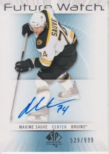 2012-13 SP Authentic Future Watch RC Autograph Maxime Sauve #529/999 - Bild 1 von 2