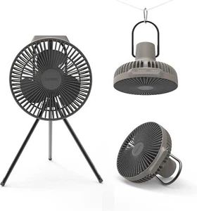 Claymore Portable Fan V600+ (Warm Gray) - Portable, AirflowfoROutdoorsUse Indoor - Picture 1 of 6