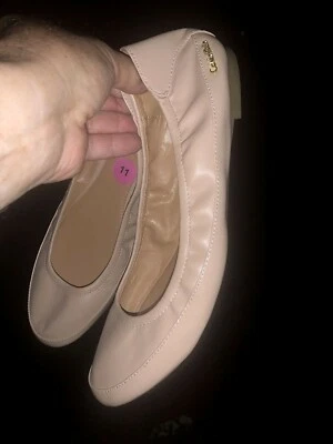 Mocasines planos de ballet CALVIN KLEIN tono rosa beige nuevos sin caja ÚNICOS talla 11 ❤️sj15m8 Foto 1 de 4