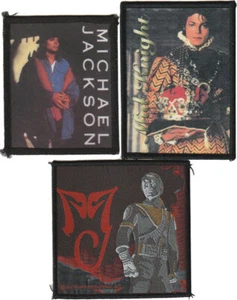Michael Jackson Lot (3) Ecusson Ecussons Blason Blasons Patch Patches Set - Bild 1 von 2