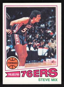 1977-78 Topps White Backs Steve Mix #116 - Philadelphia 76ers - Vintage EX-MT