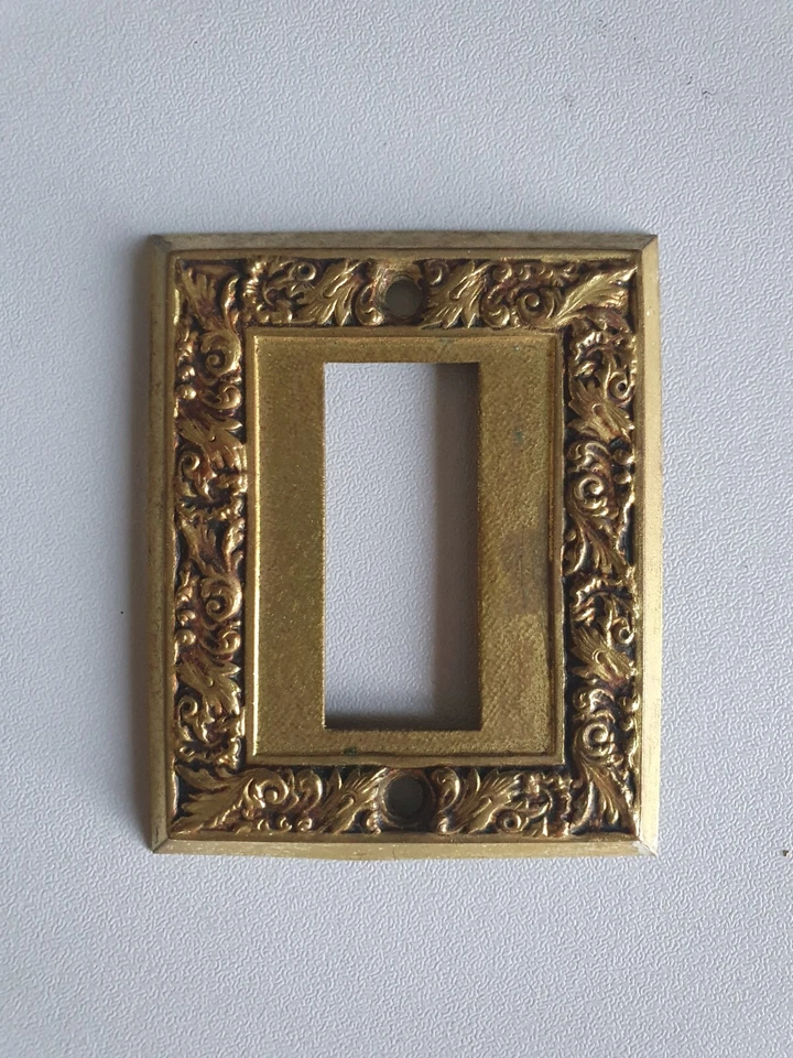 Rare Ancienne  applique de bouton de sonnette style NAPOLÉON III - Photo 1/2