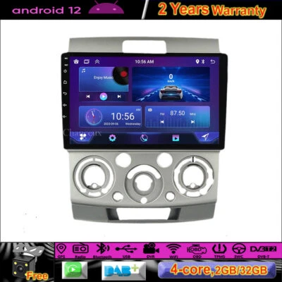 9"Android 12 Autoradio DAB BT Carplay GPS Navi For Ford Ranger Focus Mazda BT-50 - Bild 1 von 4