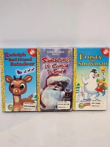 Frosty Rudolph Santa ChristmasGolden Books Holiday Classics VHS TAPE LOT OF 3  - Imagen 1 de 6
