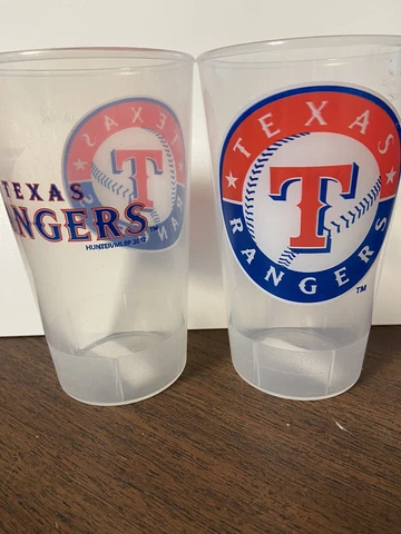 MLB Texas  Rangers Tailgate Plastic Tumbler  Set Of 2  C Cover