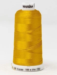 Madeira Classic Rayon 40, #1172 EGG YOLK 1000m Embroidery Thread - Imagen 1 de 1