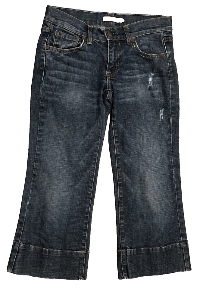 Jeans recortados vintage Arden B azul lavado medio desgastados talla 1 Foto 1 de 4