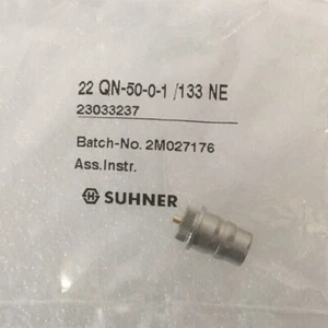 Connettore coassiale Huber+Suhner RF 22_QN-50-0-1/133_NE QN paratia dritta - Foto 1 di 3