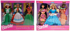 2x Mattel DotW Barbie 3-Doll-Gift-Set: 13939 + 12043 / NrfB Dolls of the World