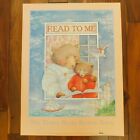 Vintage 1987 Poster Teddy Bear Jane Dyer, Three Bears Bk of Rhymes 18x23 EUC!