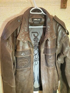pelle pelle leather jacket mens 50 - Picture 1 of 12
