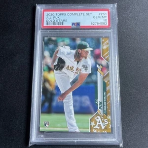 AJ Puk 2020 Topps Complete Set 251 Gold Stars RC Rookie PSA 10 GEM MINT - Picture 1 of 2