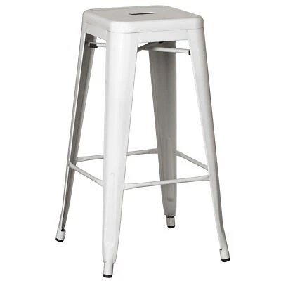 New 30" Backless Metal Bar Stool Stackable Heavy-Duty Counter-Height Chair - Image 1 of 4
