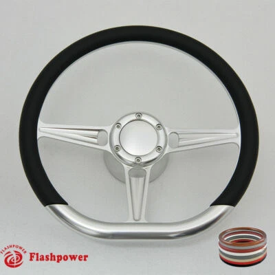 Volante 14" Tipo D Billet Hot Rod GM Buick Riviera Lesabre Foto 1 de 4