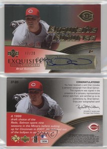2007 Upper Deck Exquisite Signatures Futures Gold /20 Brad Salmon Rookie Auto RC