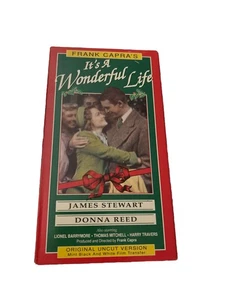 It's A Wonderful Life - A Christmas Classic - Vintage VHS 1990 - Black & White - Picture 1 of 1