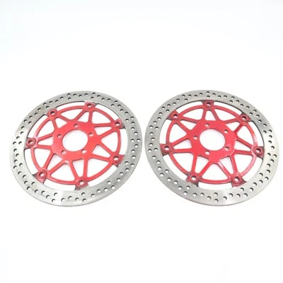 00-05 2000 2002 2005 Kawasaki Ninja Zx12 Zx12r Front Brake Rotors Discs Oem D49 - Image 1 of 4