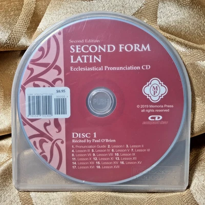 Memoria Press Second Form Latin 2nd Edition Ecclesiastical Pronunciation 2 CDs - Image 1 of 2